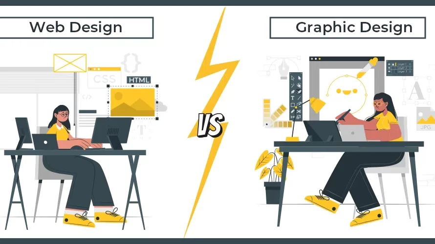 Distinguishing Web Design from Graphic Design: Key Differences and Insights