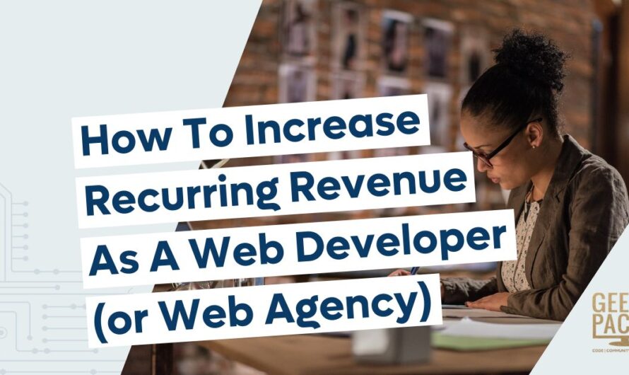 Building Sustainable Income Streams as a Web Developer or Agency